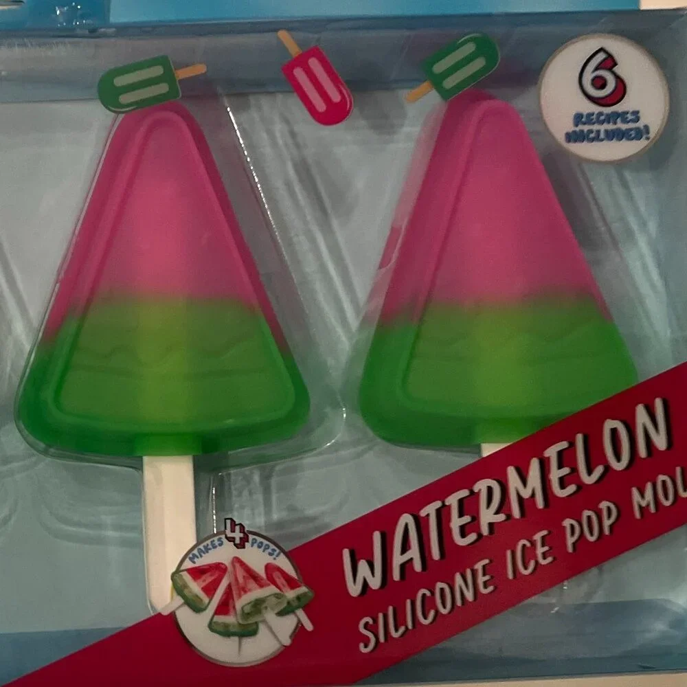 Watermelon Silicon Ice Pop‎ Molds (Set of 4) (new)
